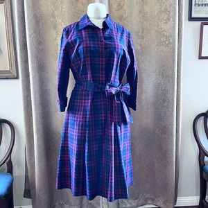 Talbots Silk/Cotton Shirt Dress, Size 14